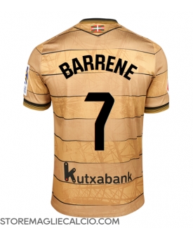 Real Sociedad Ander Barrenetxea #7 Maglia Gara Trasferta Repliche 2024-25 Maniche Corte
